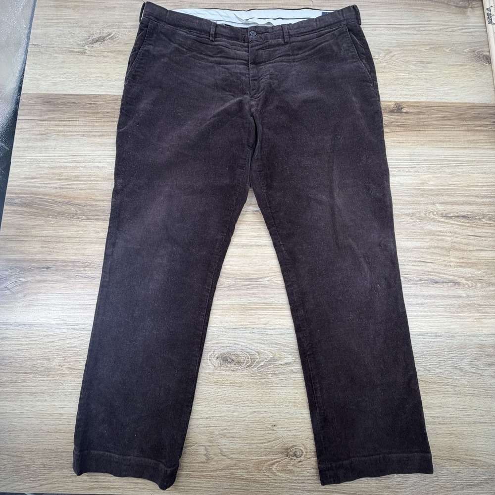 Men's Brown Ralph Lauren Polo Corduroy Pants 42 x 32 Stretch Classic Fit